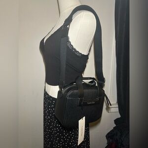 Calvin Klein Black Ribbed Bag